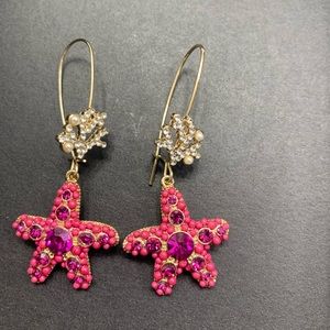 Pink Starfish Betsey Johnson Earrings